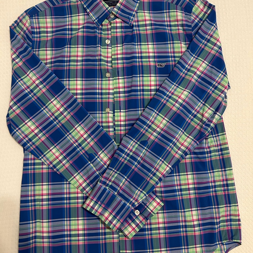 Vineyard Vines Men's Multicolor Plaid Shirt